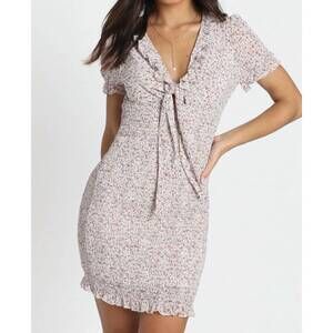 NEW SHAREEN COLLECTIONS floral dress in beige